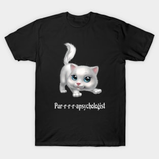 Purrrapsychologist-Parapsychology Cute Cat T-Shirt